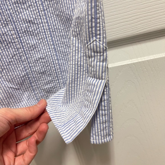 San Cristobal Seersucker Guayabera Dress - Picture 9 of 11